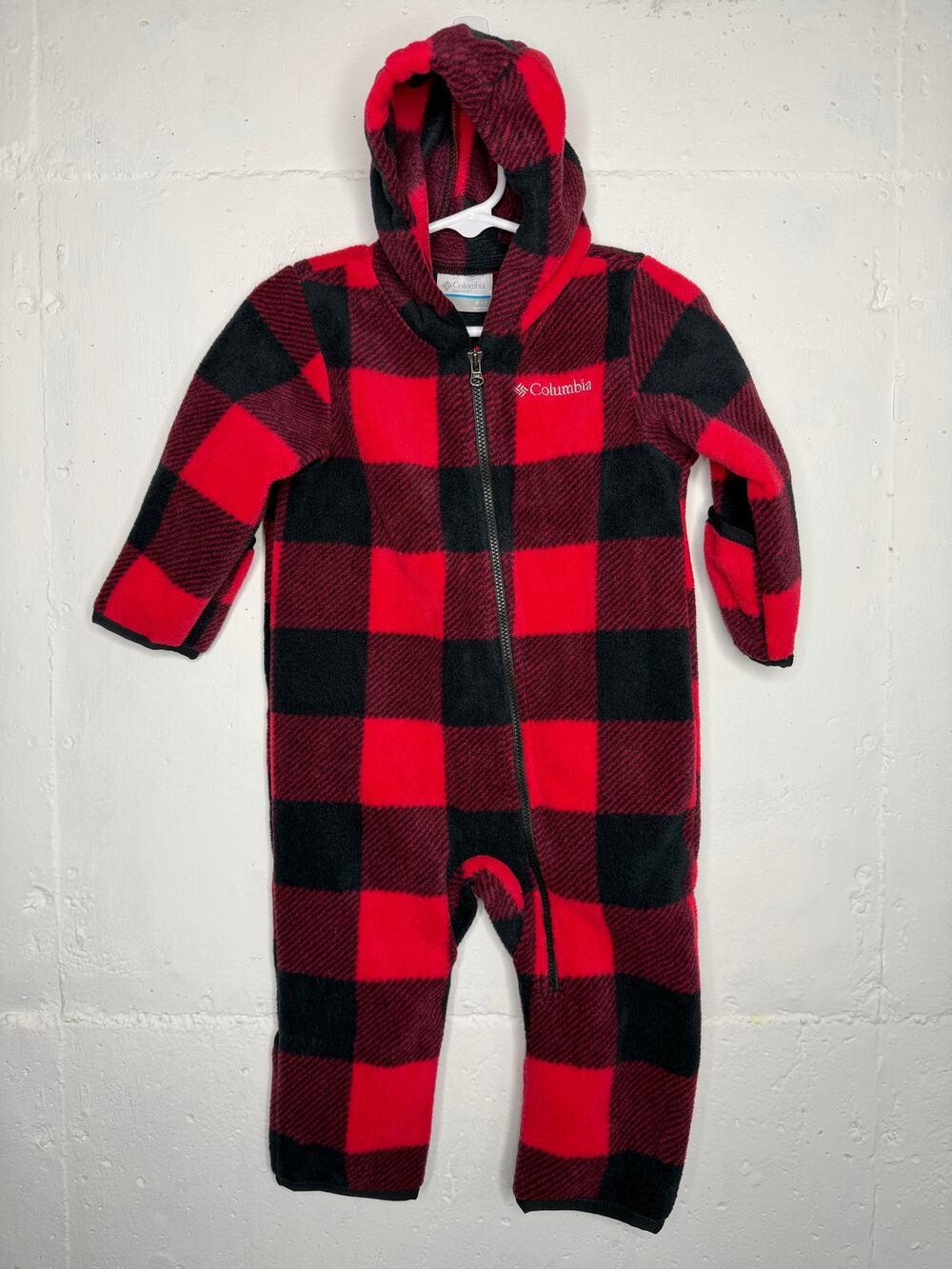 Columbia Infant Snowtop II Bunting in Mountain Red Check 6-12Mo
